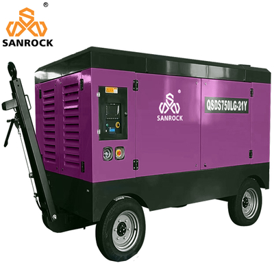 Compresseur d'air diesel portable à vis rotative