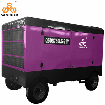Compresseur d'air diesel portable à vis rotative