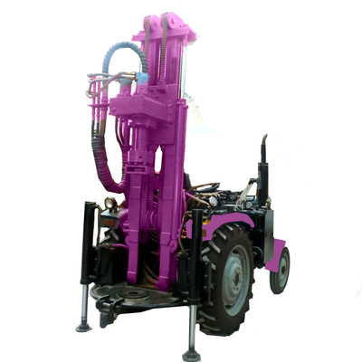 Machine de forage hydraulique de puits d'eau montée sur tracteur