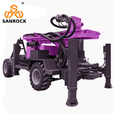 Machine de forage hydraulique portable de puits d'eau avec un rendement de forage élevé