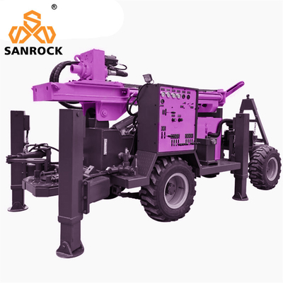 Machine de forage hydraulique portable de puits d'eau avec un rendement de forage élevé