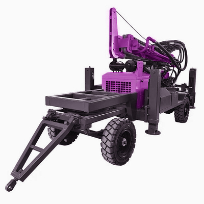 Machine de forage hydraulique portable de puits d'eau avec un rendement de forage élevé