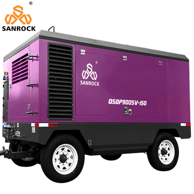 Compresseur d'air à moteur diesel de 240 kW Compresseur d'air à vis rotatif