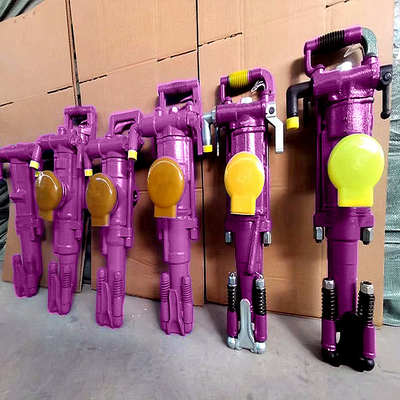Pieds pneumatiques de forage de roche portable Jack Hammer YT26 Petite machine de forage de roche