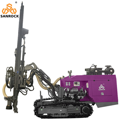 Consommation d'air 5-8 m3/min Machine de forage à marteau supérieur DTH pour l'exploitation minière hydraulique et le forage de trous de soufflage