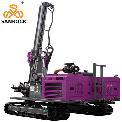 Appareil de conduite de pile solaire Hydraulique Portable Pile Driver Screw Pile Driving Equipement avec couple rotatif 10000N.m