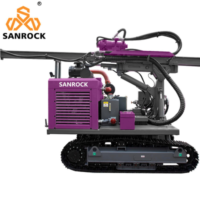 Appareil de conduite de pile solaire Hydraulique Portable Pile Driver Screw Pile Driving Equipement avec couple rotatif 10000N.m