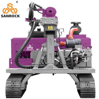 Appareil de conduite de pile solaire Hydraulique Portable Pile Driver Screw Pile Driving Equipement avec couple rotatif 10000N.m