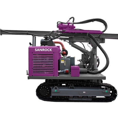 Machine de forage de piles photovoltaïque à pilote solaire