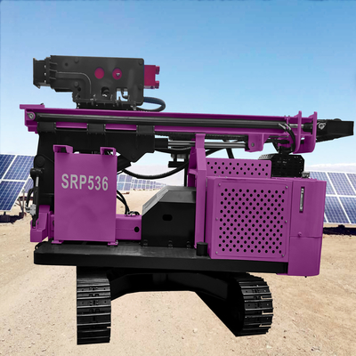 Machine à conduire des piles multifonctionnelle Portable machine à ramper des piles solaires à vis au sol