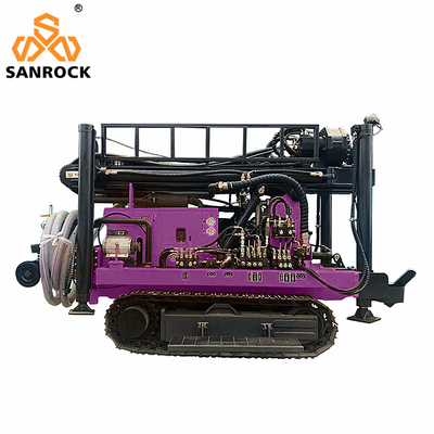Forces de levage 15T Forage de puits d'eau par rampant Forage hydraulique de forage de forage avec moteur Yuchai