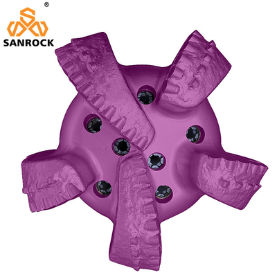 API PDC Forage pétrolier Bit Roche Outils de forage à 6 lames Corps de matrice Diamant PDC Bit
