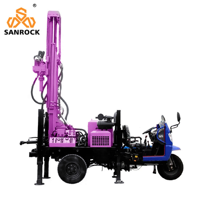 Machine hydraulique de forage à l'eau Rig de forage compact de puits d'eau avec 45-70rpm Vitesse de rotation