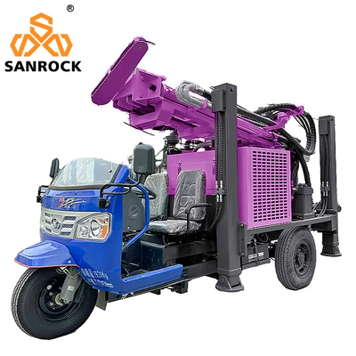 Forage portable de puits d'eau avec moteur diesel et vitesse de rotation de 45 à 70 tr/min