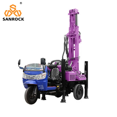 Forage portable de puits d'eau avec moteur diesel et vitesse de rotation de 45 à 70 tr/min
