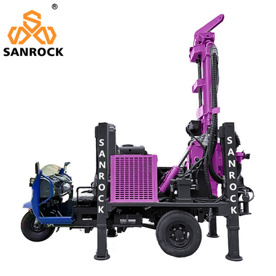 Machine hydraulique de forage à l'eau Rig de forage compact de puits d'eau avec 45-70rpm Vitesse de rotation