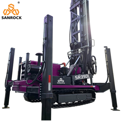 390m 500m Forage à l'eau Rig Crawler Forage de puits d'eau Machine avec moteur Yuchai