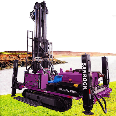 390m 500m Forage à l'eau Rig Crawler Forage de puits d'eau Machine avec moteur Yuchai