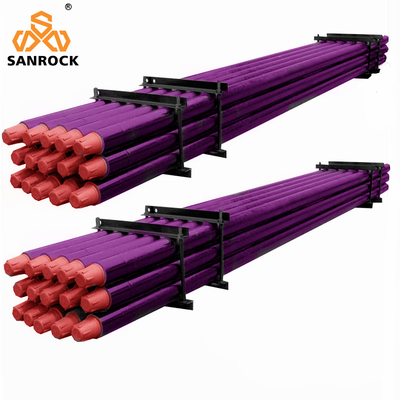 Pipe de forage DTH de haute résistance de 1,5 m pour le soufflage des roches 76/89/102 mm API Thread Water Well Drilling Rod