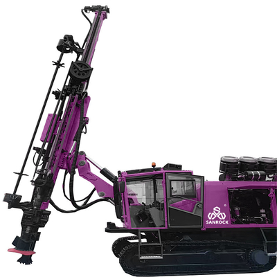 Foreuse d'ancrage à haute performance, foreuse hydraulique sur chenilles intégrée