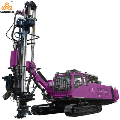 Équipement de forage DTH intégré Profondeur 28m Rig hydraulique de forage minier Machine de forage Crawler Rig