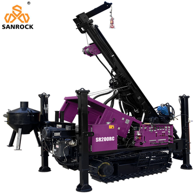 Forage à circulation inverse Forage hydraulique RC Profondeur de 200 m Forage de noyau d'exploration