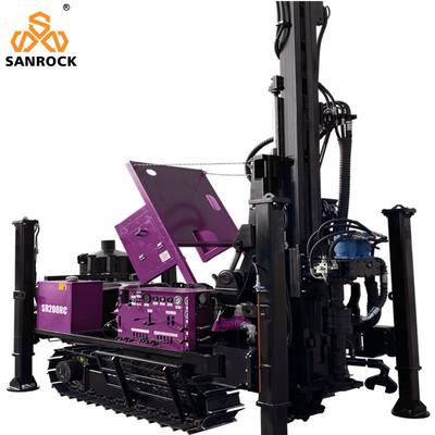 Machine de forage RC à circulation inverse, plateforme de forage de noyau à haute performance, plateforme de forage hydraulique portable