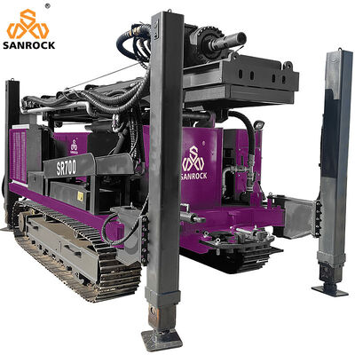 Forage de puits en eau profonde de 700 m Forage hydraulique de puits Forage de puits Machine Portable moteur