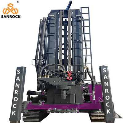 Forage de puits en eau profonde de 700 m Forage hydraulique de puits Forage de puits Machine Portable moteur CUMMINS
