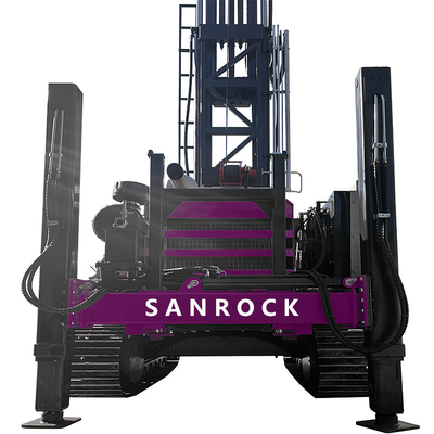 Forage de puits en eau profonde de 700 m Forage hydraulique de puits Forage de puits Machine Portable moteur CUMMINS