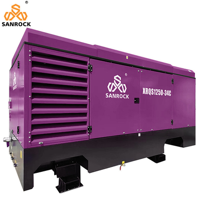 Compresseur d'air stationnaire vis 410kw Diesel machine à compresseur d'air minier