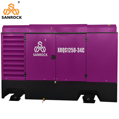 35m3/min SANROCK Compresseur d'air à vis portable Machine minière Compresseur d'air à vis à entraînement direct À vendre