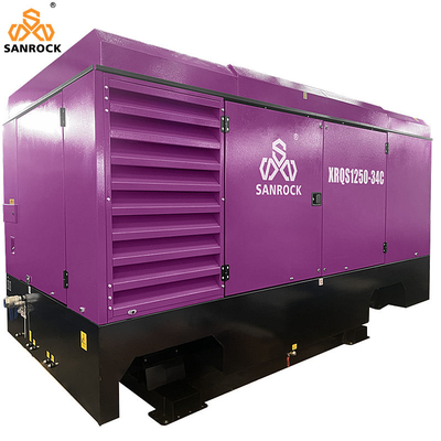Compresseur d'air à vis de moteur Cummins Compresseur d'air à vis de puits de forage d'eau Compresseur d'air à forage machine Compresseur d'air portable
