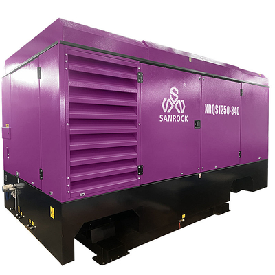 35m3/min SANROCK Compresseur d'air à vis portable Machine minière Compresseur d'air à vis à entraînement direct À vendre