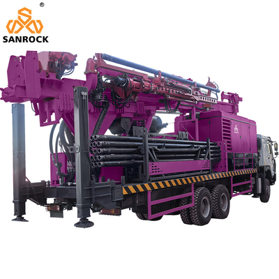 Forage de forage rotatif monté sur camion, circulation inverse, machine de forage RC, forage hydraulique