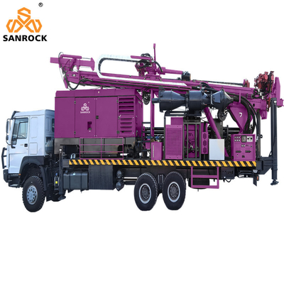 Machine de forage à circulation inverse montée sur un camion, haute efficacité de forage, plateforme de forage RC d'exploration