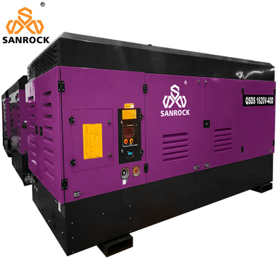 410KW Compresseur d'air à vis rotatif Diesel Source d'alimentation Consommation d'air 31-29m2/min