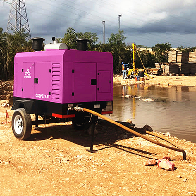 Compresseur d'air à vis rotatif 93 kW Diesel Compresseur d'air à vis industriel Compresseur d'air à vis