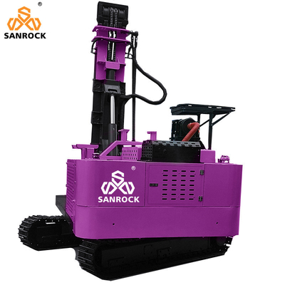 Machine à conduire des piles multifonctionnelle Portable machine à ramper des piles solaires à vis au sol