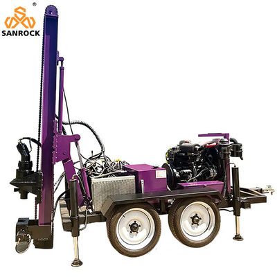 Forage de puits d'eau Petite machine de forage d'eau facile à utiliser Forage de puits hydraulique