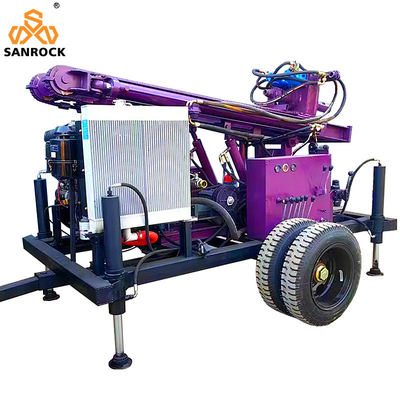 Machine miniature de forage à l'eau à roues Forage à puits à eau à roues Équipement de forage à puits profonds