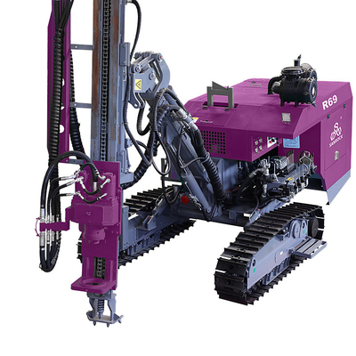Foreuse sur chenilles pour forage minier, moteur diesel 92 kW, machine de forage de trous de mine séparée