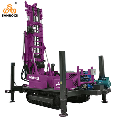 Machines de forage de puits d'eau portables Machines de forage de puits profonds Force de levage 52T