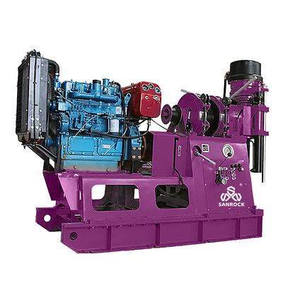 Machine de forage de noyau de roche Équipement de forage géologique Moteur diesel 33kw Forage de noyau