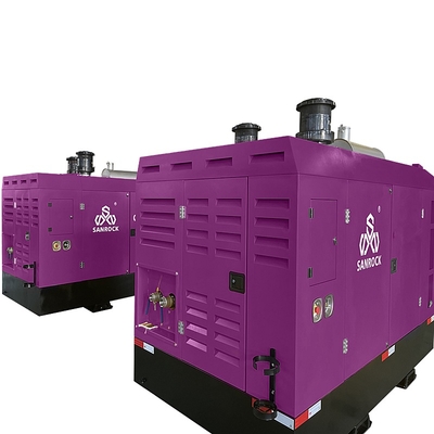 410KW Compresseur d'air à vis rotatif Diesel Source d'alimentation Consommation d'air 31-29m2/min