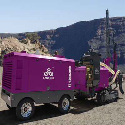 Foreuse de surface hydraulique pour forage DTH, machine de forage DTH portable à haute efficacité