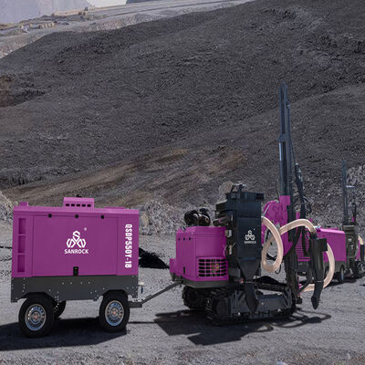 Machine de forage DTH pour roche dure SANROCK, équipement de forage minier, foreuse hydraulique diesel