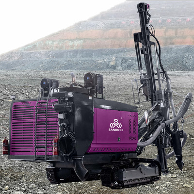 matériel de forage intégré par 194kw extrayant la chenille rotatoire DTH de forage forant Rig Machine