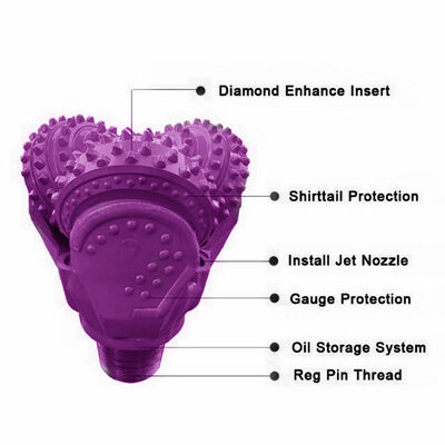 API Standard Tricone Bit Diameter 165mm Hard Rock Drilling Bit Sealed Bearing Tricone Cone Drill Bit