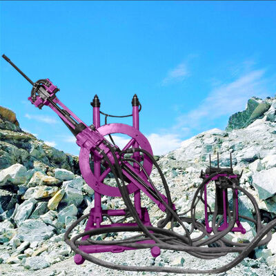 Hydraulic Pneumatic DTH Drilling Machine Impact Frequency 34HZ Surface Borehole Drilling Rig